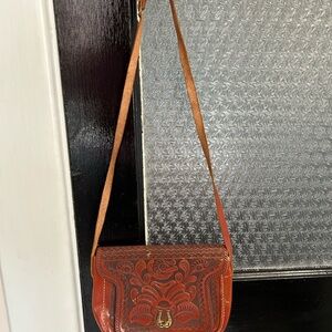 Brown Genuine Leather Crossbody Bag